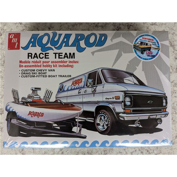 Aqua race team model set, 1:25 scale sealed in box