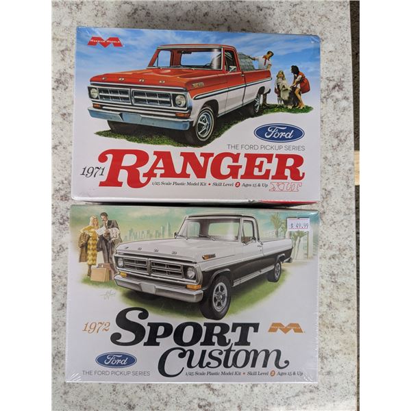1971 ranger xlt and 1972 sport custom- sacle 1-25- sealed in box