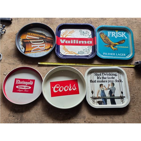 Assortment of advertising trays