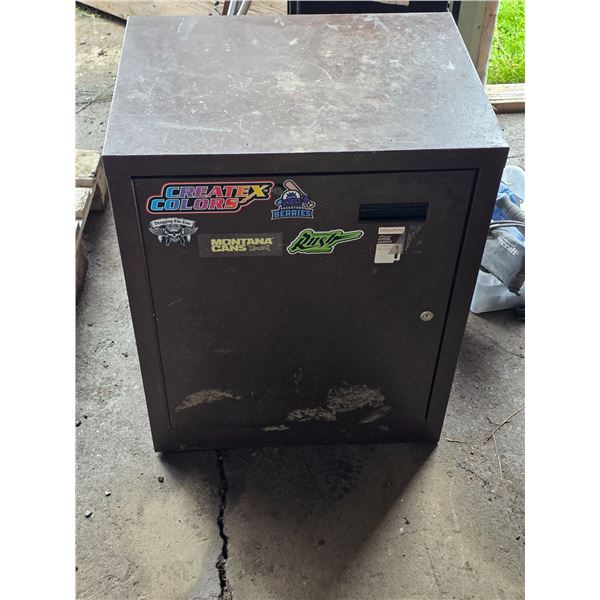 Metal storage cabinet full of new work gloves- 18" by 24' by 30"H