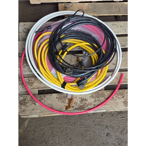 Coil of piping ,extension cord