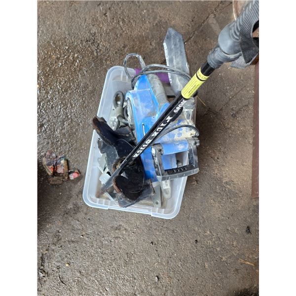 Lot of misc tools, anchor, magnetic stick