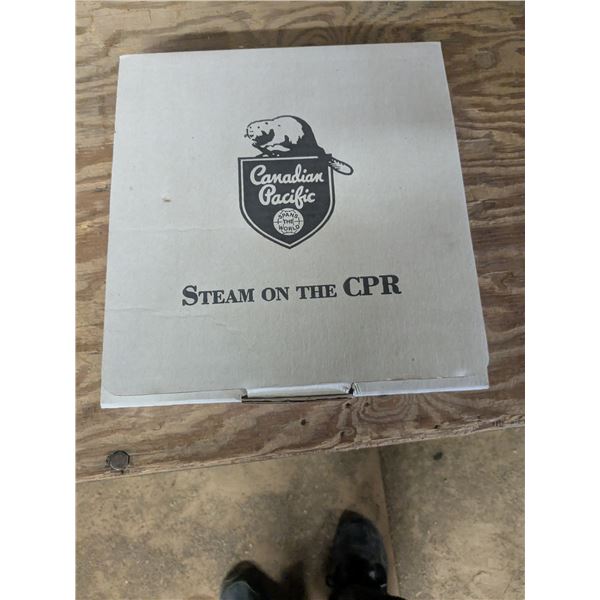 Collector plate. Steam on the CPR series, "The Dominion"