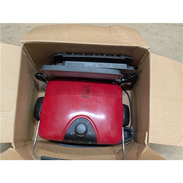 Large size george foreman grill, with alternate grill plates