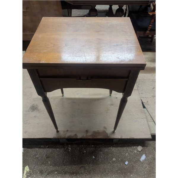 Vintage 1960s Piedmont sewing machine with table/stand. (stand needs repair) accessories included