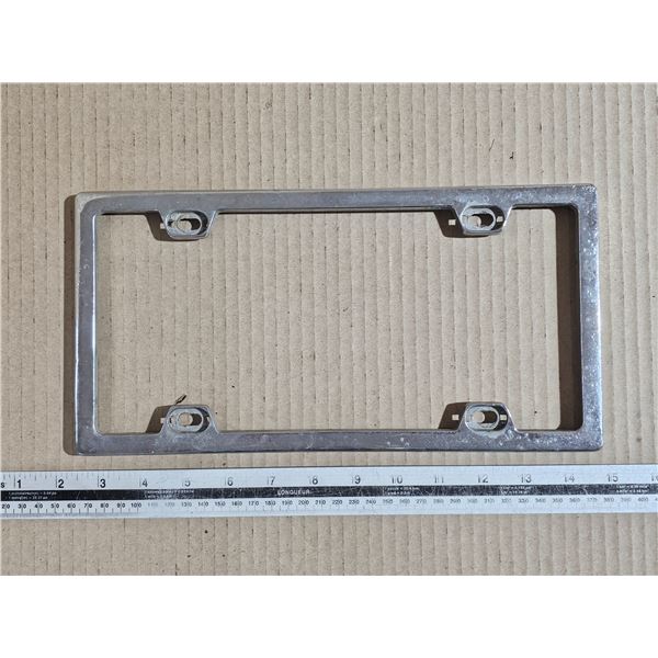 Vintage Chrome License Plate Frame