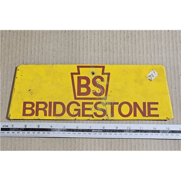Vintage Metal Bridgestone Metal Sign