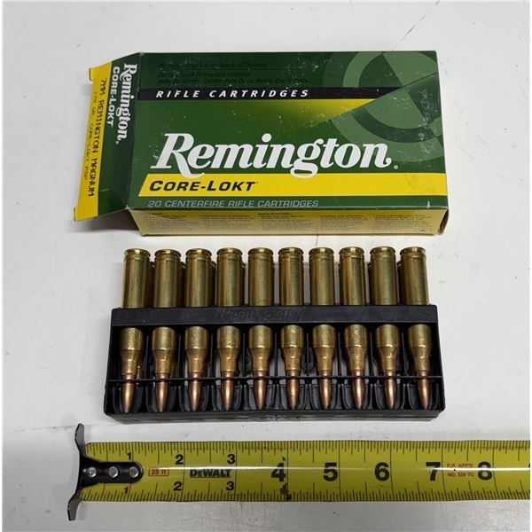 Remington Core-Lokt - 7MM Remington Magnum - 175 GR. CORE-LOKT PSP - 20 Centerfire Rifle Cartridges.