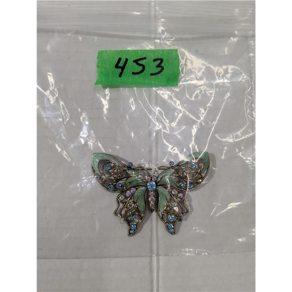 3" butterfly brooch