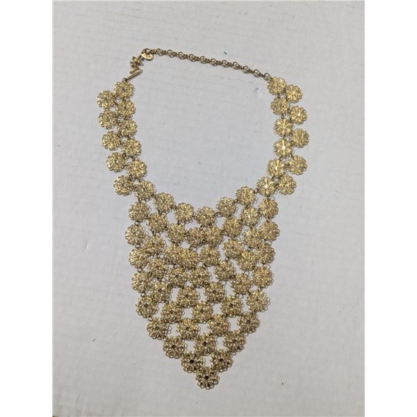 gold tone necklace, "Vendome"