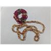 Image 1 : Multicolored stone necklace, beaded bracelet