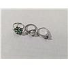 Image 1 : 3 silver tone rings