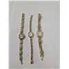 Image 1 : 3 gold tone watches