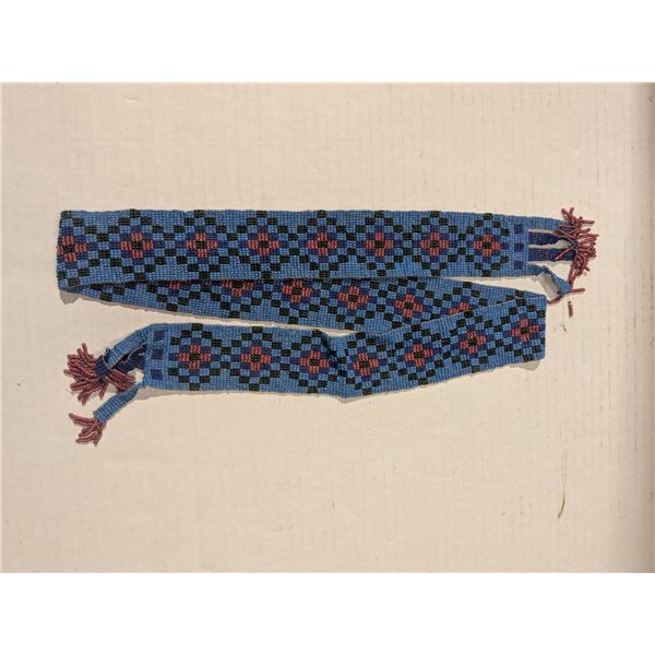 vintage beaded belt or headband, 34" long