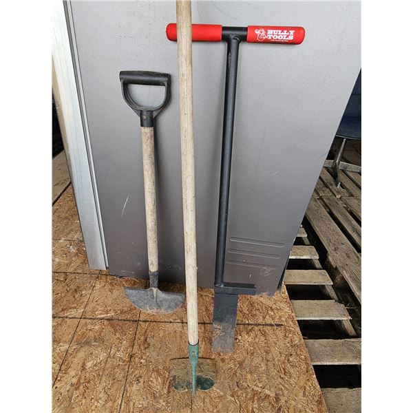 Dibble Bar (Only Used Once), Edger, Garden Hoe