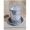 Image 2 : Galvanized Metal Chicken Feeder