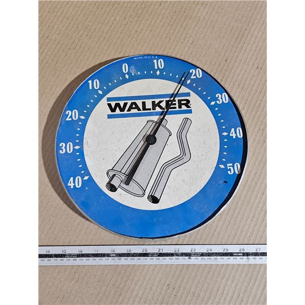Vintage Walker Exhaust Systems Advertising Thermometer Sign