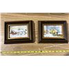 Image 2 : (2) winter scene custom frame pictures