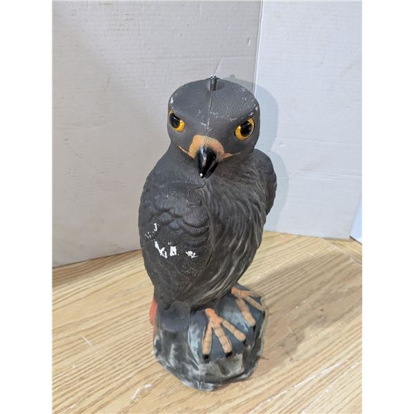 Plastic hawk decoy/statue