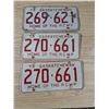 Image 1 : 3-1973 saskatchewan plates.  One pair