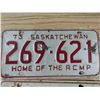 Image 2 : 3-1973 saskatchewan plates.  One pair