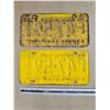 Image 2 : Pair 1967 Canada Centennial Sask Licence Plates