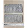 Image 2 : (2) 1973 “Home of the RCMP” Sask Licence Plates