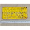 Image 2 : 1967 Canada Centennial Sask Farm License Plate