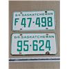 Image 1 : (2) 1964 Sask Licence Plates