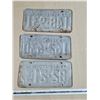 Image 2 : (3) 1972 Sask Licence Plates