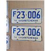 Image 3 : (5) 1976 Consecutive (inc. 2 pairs) Sask Farm License Plates