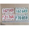 Image 1 : (4) 1970/1971 Sask Licence Plates