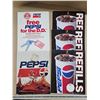 Image 1 : (5) Vintage Pepsi Cardboard Advertising Signs