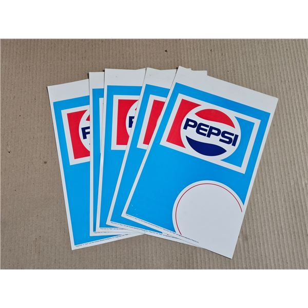 (5) Pepsi Advertising Signs