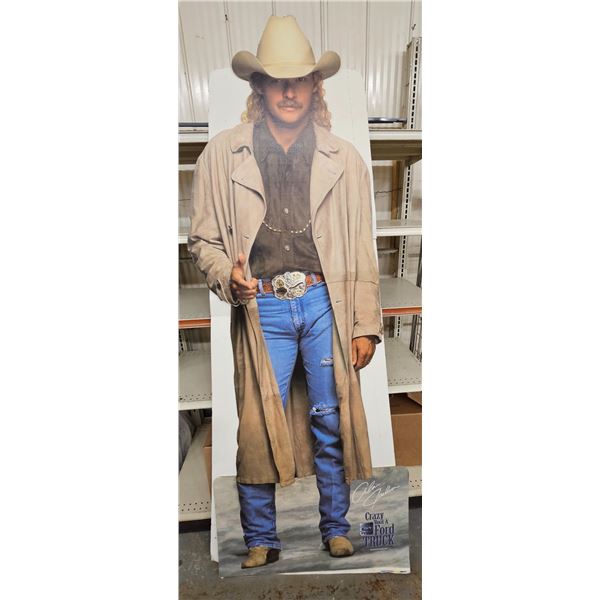 Giant Alan Jackson Cardboard Ford Advertising Sign – 79” Tall