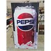 Image 1 : Vintage Plastic Pepsi Advertising Sign – 31 x 57”