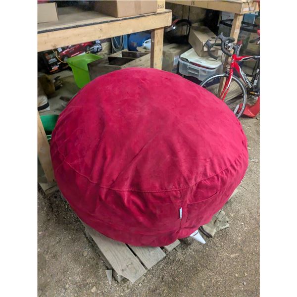 XL beanbag chair, 50"x50"x22", 38lbs, removable cover