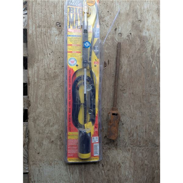 Propane torch kit, opened but unused, with extra used torch end