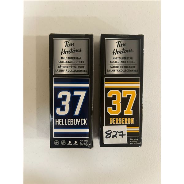 Tim Horton's Mini Sticks - Hellebuyck / Bergeron