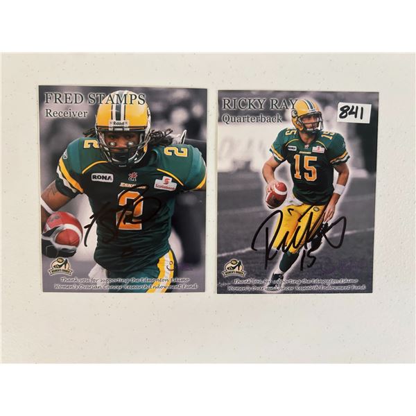 Ricky Ray / Fred Stamps - Autographed Prints