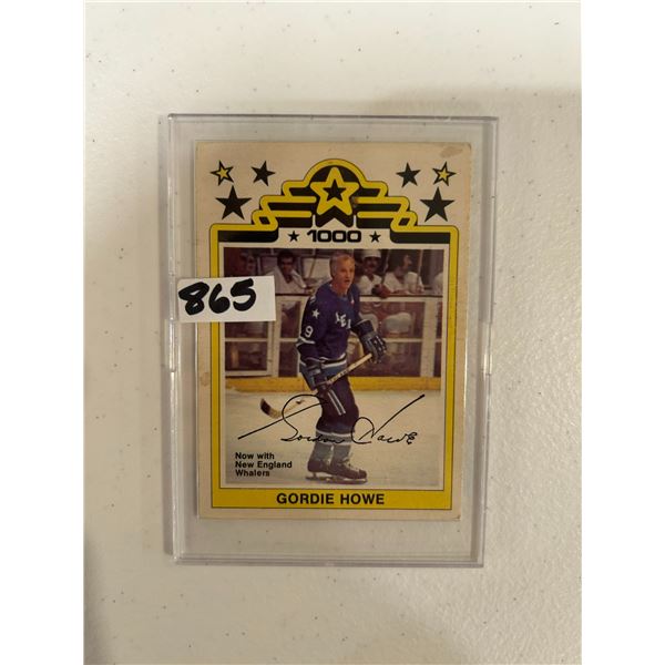 Gordie Howe - 1000 Goal Hockey Card