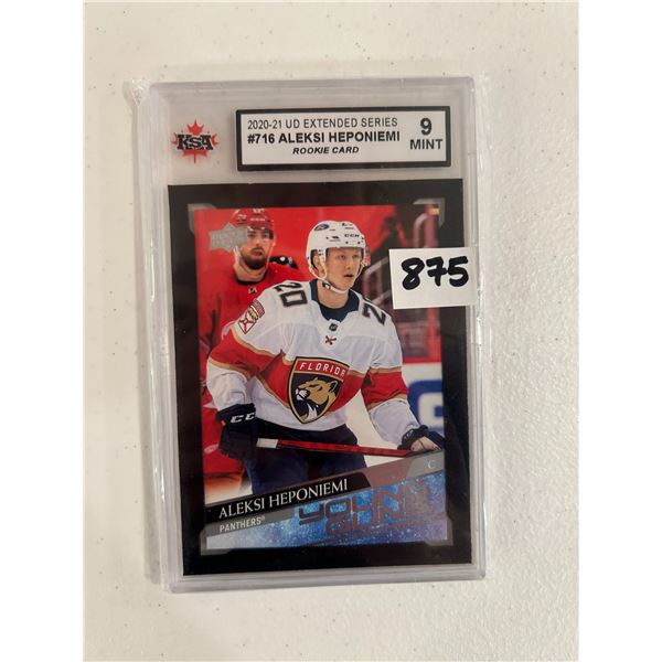 Aleksi Heponiemi - Young Guns Rookie Card - Graded Mint