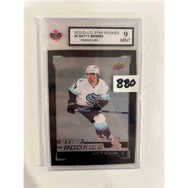Matty Beniers - Rookie Card - Graded Mint
