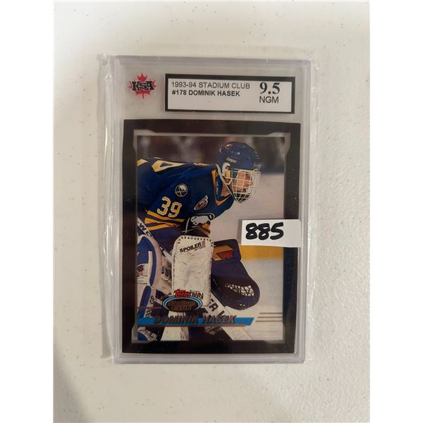 Dominik Hasek - 1993-94 Stadium Club - Graded Near Gem Mint