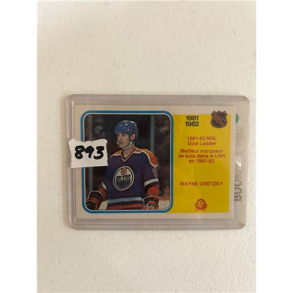 Wayne Gretzky - 1981-82 Goal Leader - Hockey Card