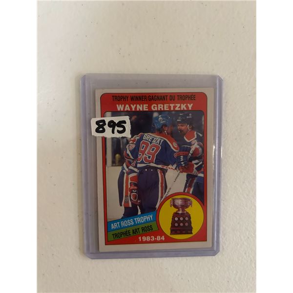 Wayne Gretzky - 1983-84 Art Ross Trophy  - Hockey Card
