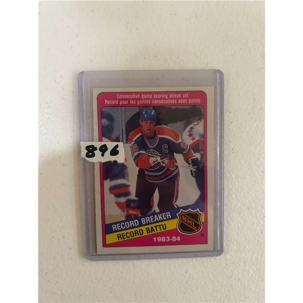 Wayne Gretzky - 1983-84 Record Breaker - Hockey Card