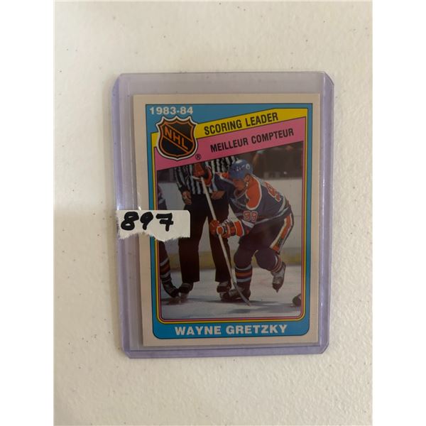 Wayne Gretzky - 1983-84 Scoring Leader - Hockey Card