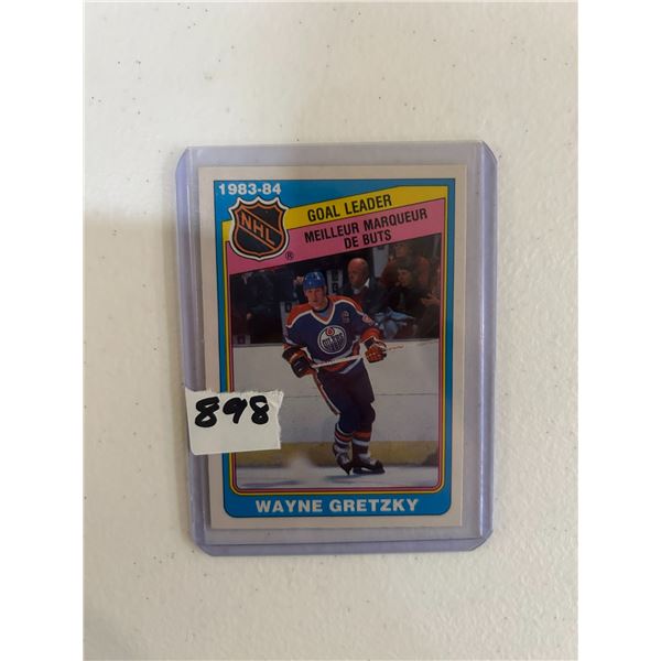 Wayne Gretzky - 1983-84 Goal Leader - Hockey Card