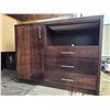 Image 1 : Wooden cabinet- 58" by 24" by 44"H